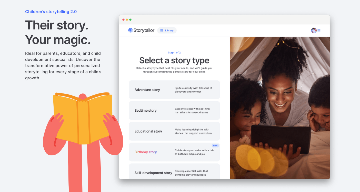 Storytailor.ai-人工智能驱动的故事生成平台