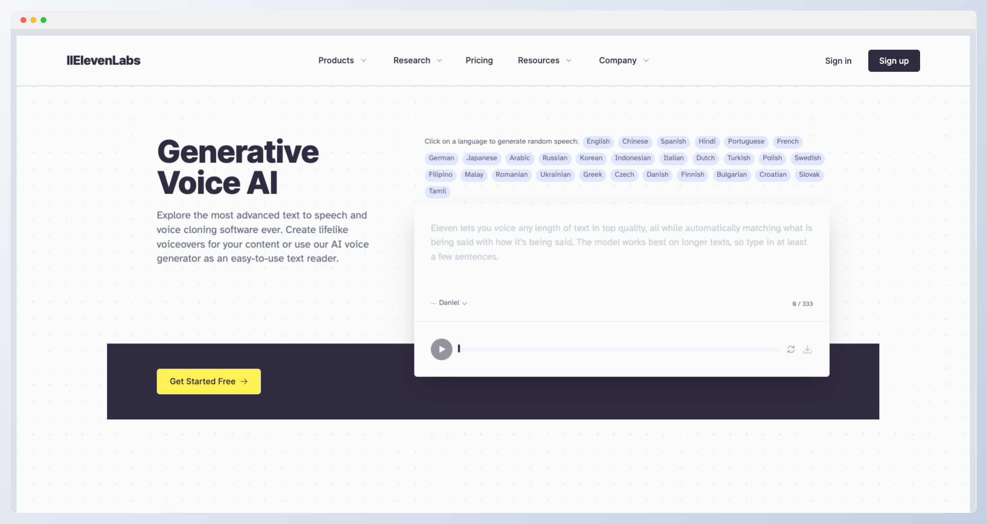 ElevenLabs推AI工具“AI Dubbing”，可将语音翻译成20多种语言